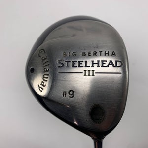 Callaway Steelhead III 9 Fairway Wood 24* System III Regular Steel Mens RH