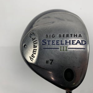 Callaway Steelhead III 7 Fairway Wood 21* System III Senior Graphite Mens RH