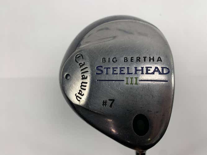 Callaway Steelhead III 7 Fairway Wood 21* System III Senior Graphite Mens RH