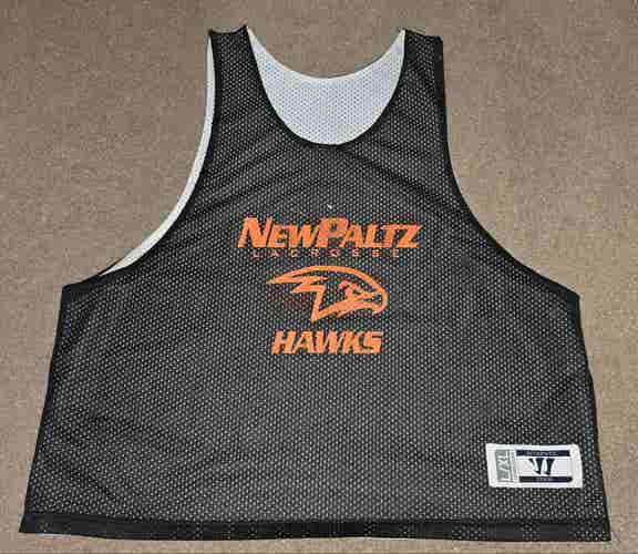 SUNY New Paltz Hawks Lacrosse Game Worn Used Warrior Reversible Pinnie Jersey L/XL
