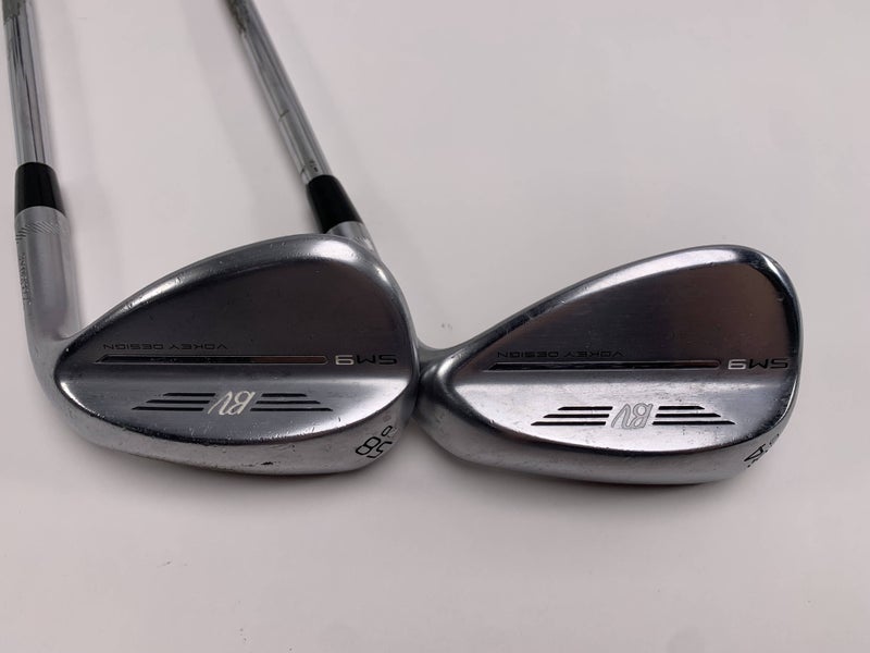 Titleist Vokey SM9 Tour Chrome Wedge Set 54* 12 | 58* 12 Wedge Steel Mens RH