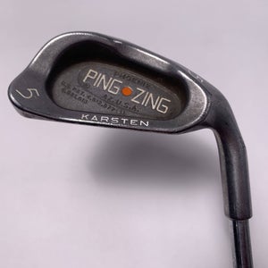 Ping Zing Single 5 Iron Orange Dot 2* Flat JZ Stiff Steel Mens RH