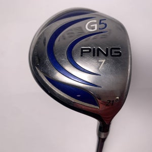 Ping G5 7 Fairway Wood 21* TFC100F Regular Graphite Mens RH