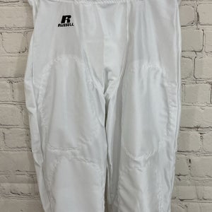 Russell Athletic F2569WK Youth's Polyester Spandex Baseball Pants White Large