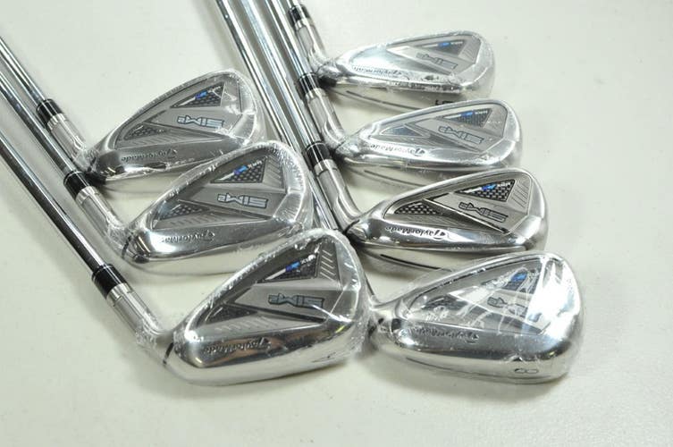 TaylorMade SIM2 Max 5-PW,AW Iron Set Stiff Flex Right KBS MAX MT Steel # 203734