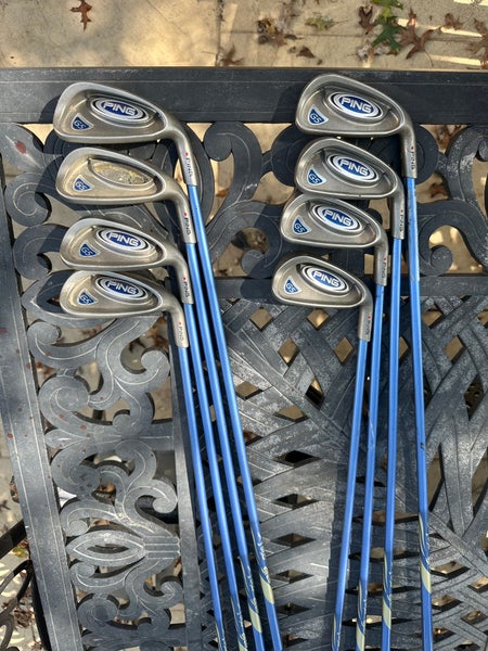 Women's Ping G5 Ladies Right Handed Iron Set Ladies Flex 8 Pieces Graphite Shaft (Used)