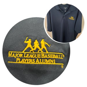 MLB PLAYERS ALUMNI MEN’S LARGE NAVY GOLF SHIRT (NWOT)!