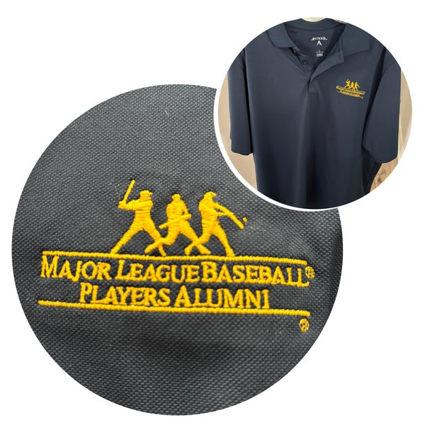 MLB PLAYERS ALUMNI MEN’S LARGE NAVY GOLF SHIRT (NWOT)!