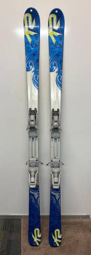 K2 She's Piste 167cm Skis Naxo Tour NX02 Alpine Ski Touring Bindings GREAT