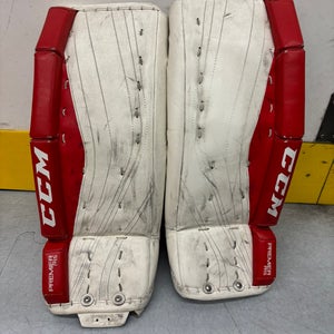 Red 24" Junior CCM Premier R1.5 Goalie Leg Pads