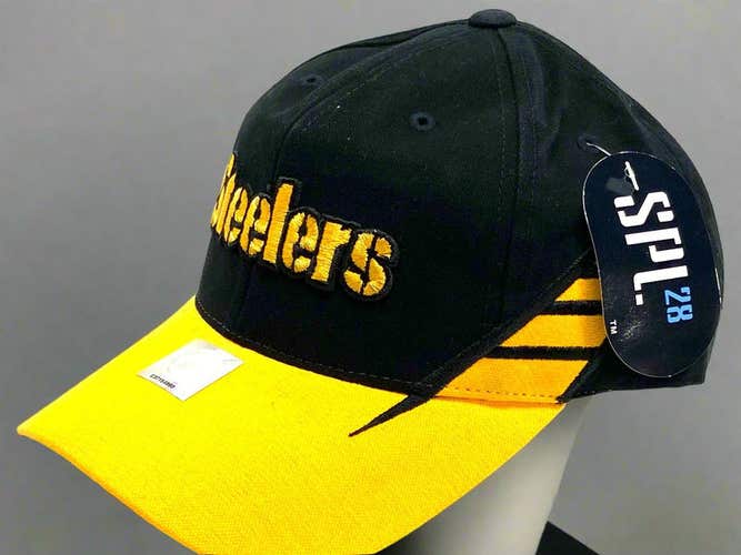 Pittsburgh Steelers Vintage Late '90s NFL Team Color NOS "Shadow" Cap (New)