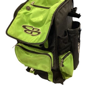 Used BoomBah LIME GREEN WHEELED BAG BB/SB Player Wheeled Bag Green 11884-S000053625