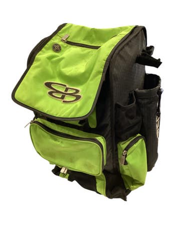 Used BoomBah LIME GREEN WHEELED BAG BB/SB Player Wheeled Bag Green 11884-S000053625