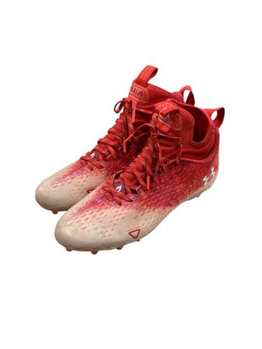 Used Under Armour Adult FB Cleats Red Senior 13 11884-S000053628