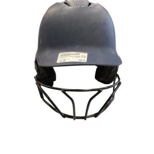 Used Evoshield NAVY HELMET W/MASK Batting Helmet w/Mask Navy Blue SM 11884-S000053610
