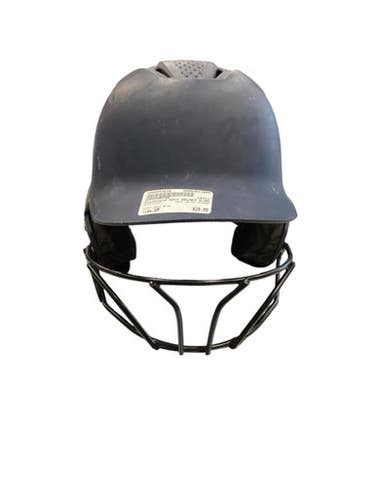 Used Evoshield NAVY HELMET W/MASK Batting Helmet w/Mask Navy Blue SM 11884-S000053610