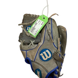 Used Wilson A450 BB/SB Glove RH Throw Grey 10 3/4" 11884-S000053556