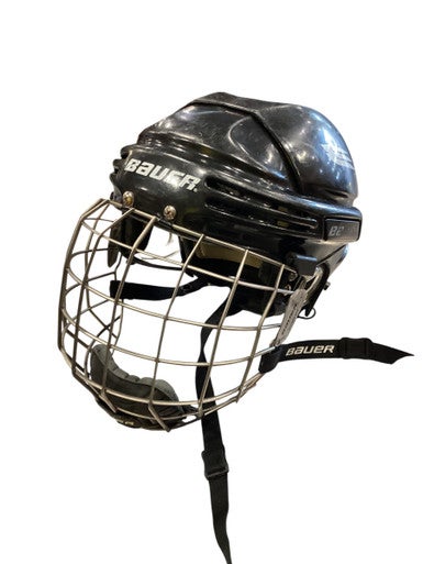 Used Bauer HOCKEY HELMET Helmet Cage Combo Black LG 11884-S000053535