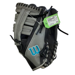Used Wilson A500 QUICKFIT BB/SB Glove RH Throw Grey 12 1/2" 11884-S000053530