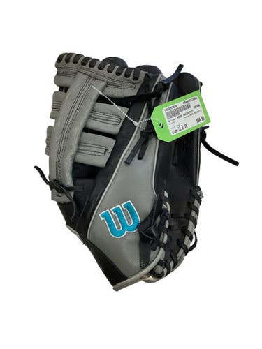 Used Wilson A500 QUICKFIT BB/SB Glove RH Throw Grey 12 1/2" 11884-S000053530