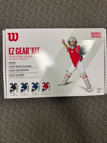 Wilson EZ Gear Kit Catcher's Set (New) age 5-7 Black/Gray