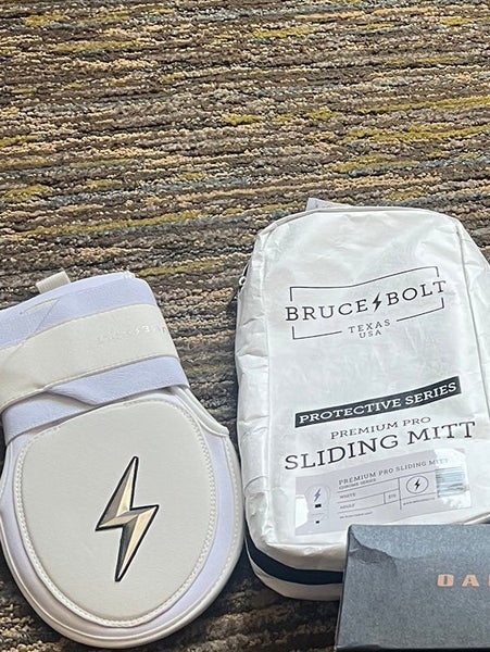 White Bruce Bolt Sliding Mitt
