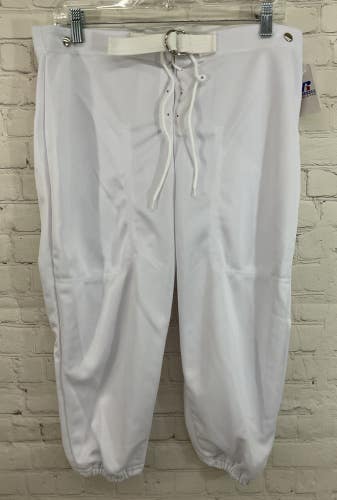 Russell Athletic 96921WO Youth's 100% Polyester Baseball Pants White XXL
