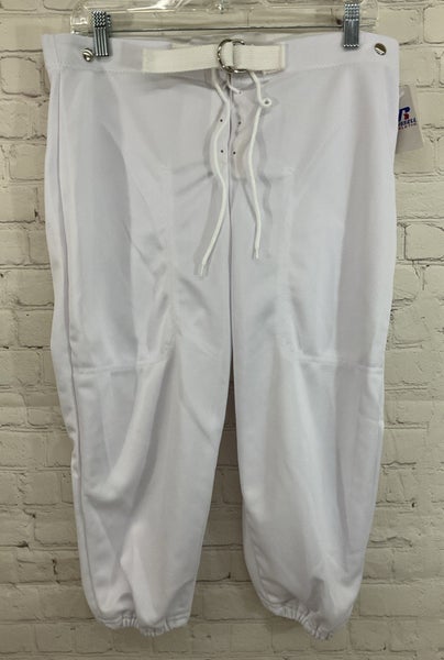 Russell Athletic 96921WO Youth's 100% Polyester Baseball Pants White XXL