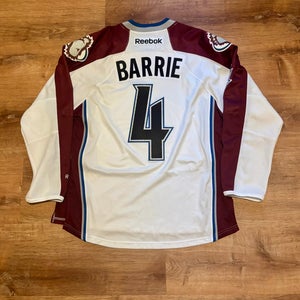 Mens Reebok Premier Tyson Barrie Colorado Avalanche Jersey Away White Yeti (M)