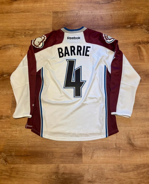 Mens Reebok Premier Tyson Barrie Colorado Avalanche Jersey Away White Yeti (M)