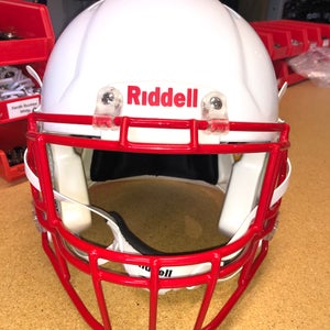 USED RIDDELL SPEED ADULT HELMET - LARGE - METALLIC WHITE
