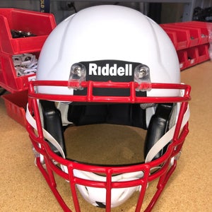USED RIDDELL SPEED ADULT HELMET - MEDIUM - METALLIC WHITE