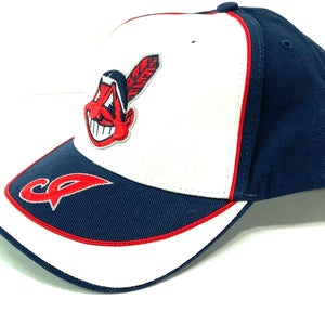 Cleveland Vintage Late '90s MLB White/Navy NOS Hat (New)