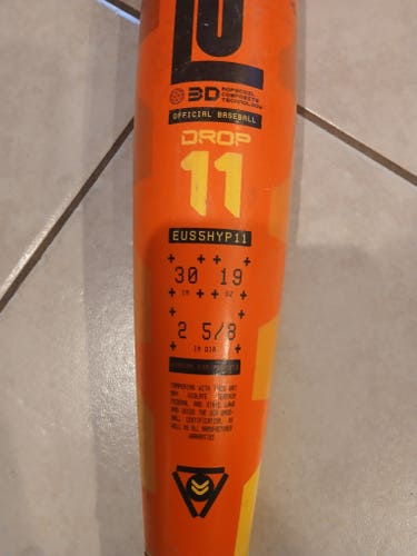 2024 Easton Hype Fire Composite Bat (-11) 19 oz 30" (Used)