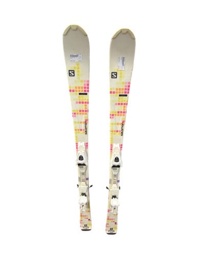 Used Salomon 143 Womens DH Ski/Binding White 143 cm 11706-S000364610