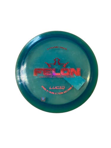Used Dynamic Discs FELON Disc Golf Driver Green 11706-S000364526