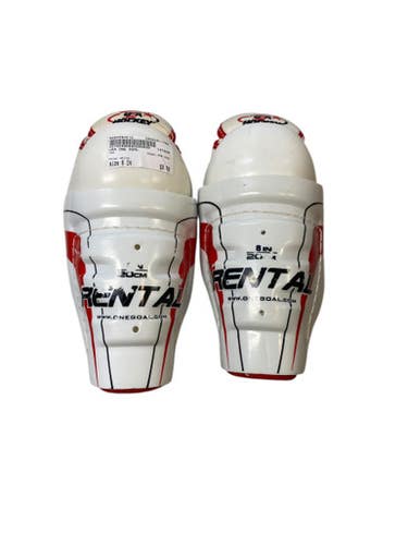 Used USA ONE GOAL Youth Shin Guards White 8" 11706-S000364519