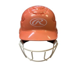 Used Rawlings WALRCFHMSBFG Batting Helmet w/Mask Pink SM 11706-S000364512