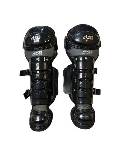 Used USA AD STAR TBALL SHINGUARDS Catchers Leg Guards Black T-Ball 11706-S000364486