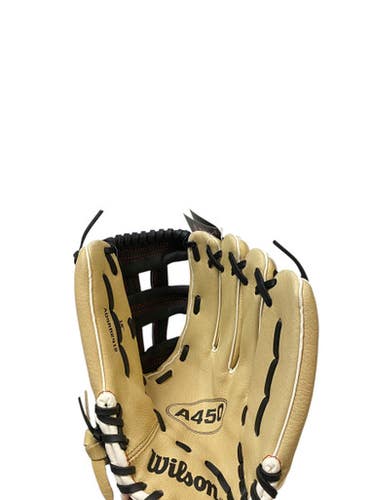 Used Wilson A450 BB/SB Glove RH Throw Brown 12" 11706-S000364483