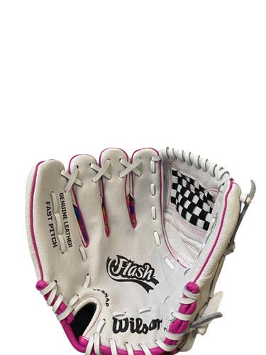 Used Wilson FLASH LH Throw Fastpitch Gloves White 11 1/2" 11706-S000364472