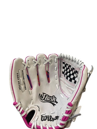 Used Wilson FLASH LH Throw Fastpitch Gloves White 11 1/2" 11706-S000364472