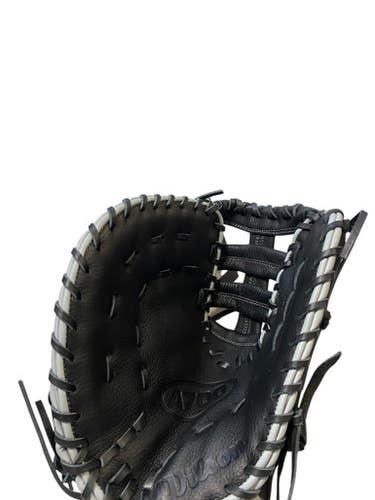 Used Wilson A700 LH Throw Fastpitch Gloves Black 12" 11706-S000364462