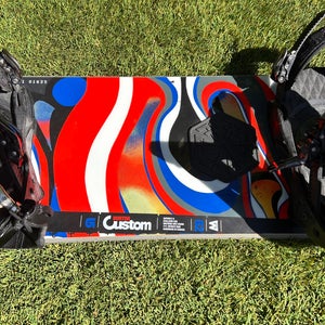 Men's Burton Custom Snowboard 162 Wide With Bindings True Twin (Used)