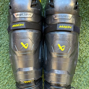 Senior Bauer Mach 15" Shin Pads (Used)