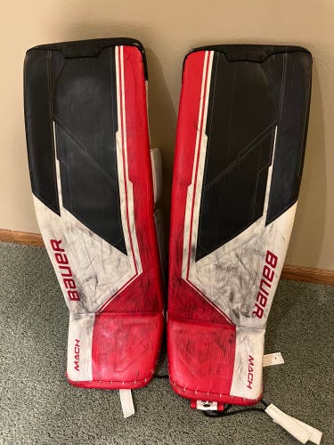 36" 2023 Bauer MACH Goalie Leg Pads Pro Stock (Used)
