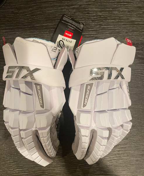 STX Surgeon RZR2 Lacrosse Gloves Large (New)