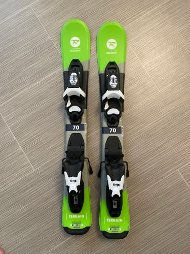 Kid's Rossignol Terrain 70 cm Skis With Bindings (Used)