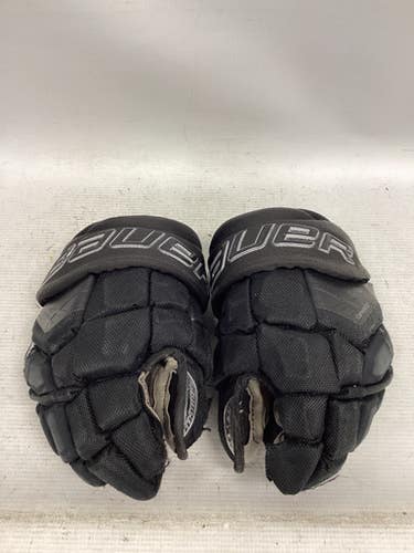 Used Bauer SUPREME ULTRA SONIC Junior Gloves Black 12" 11851-S000038592