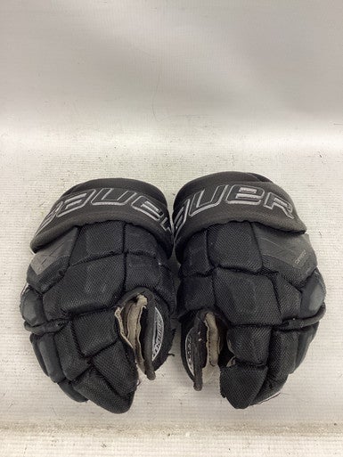 Used Bauer SUPREME ULTRA SONIC Junior Gloves Black 12" 11851-S000038592